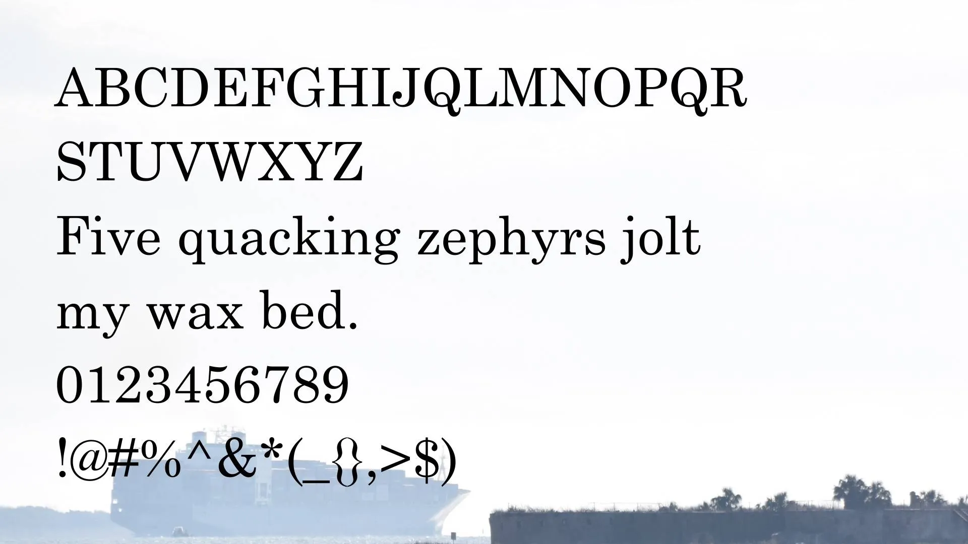 Century Schoolbook Font style variations