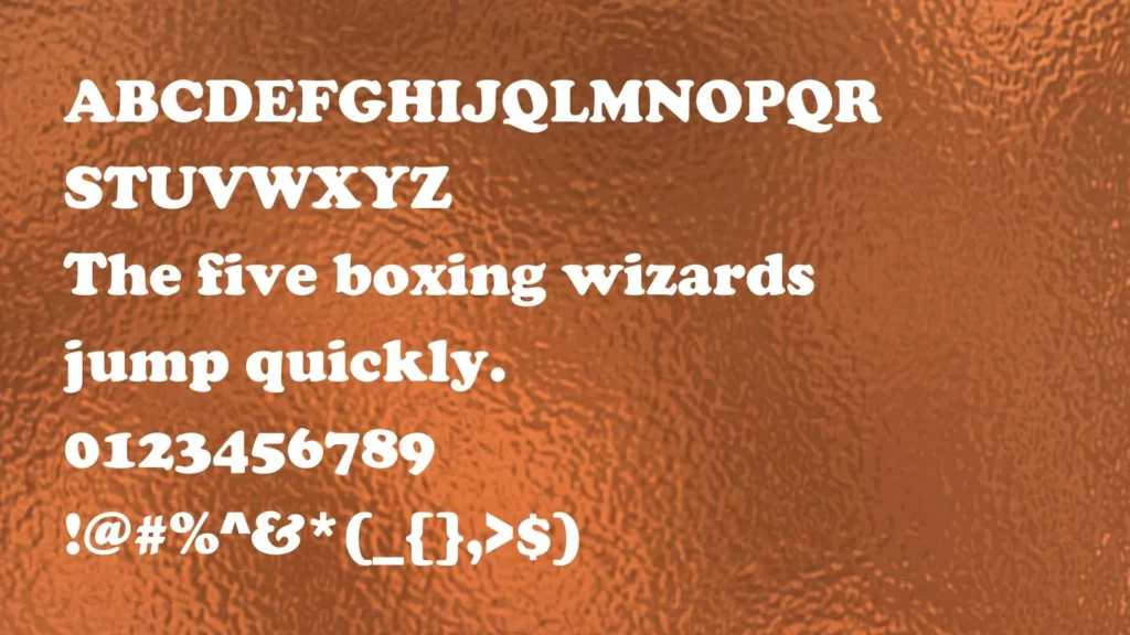 Copperplate Gothic Font Free Download style variations