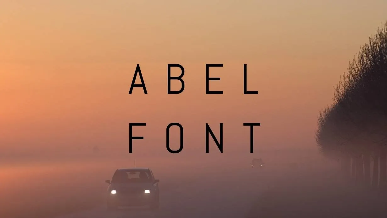 Preview of Abel Font Free Download