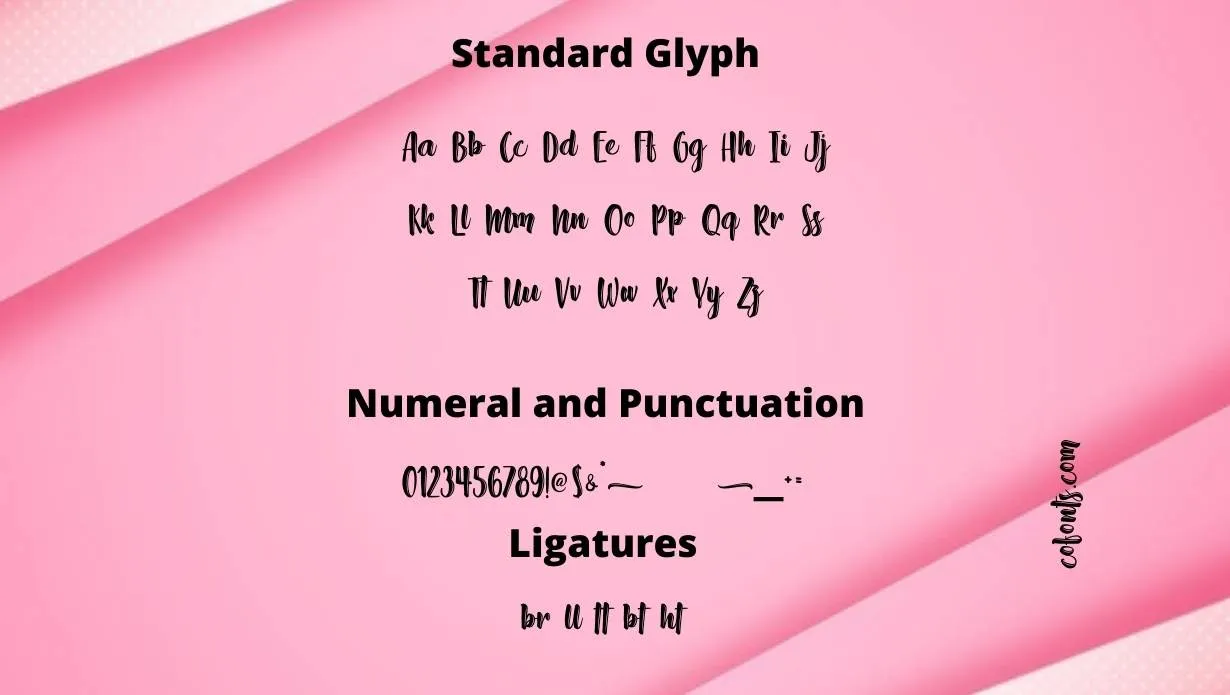 Absolute Pink Font Free Download style variations