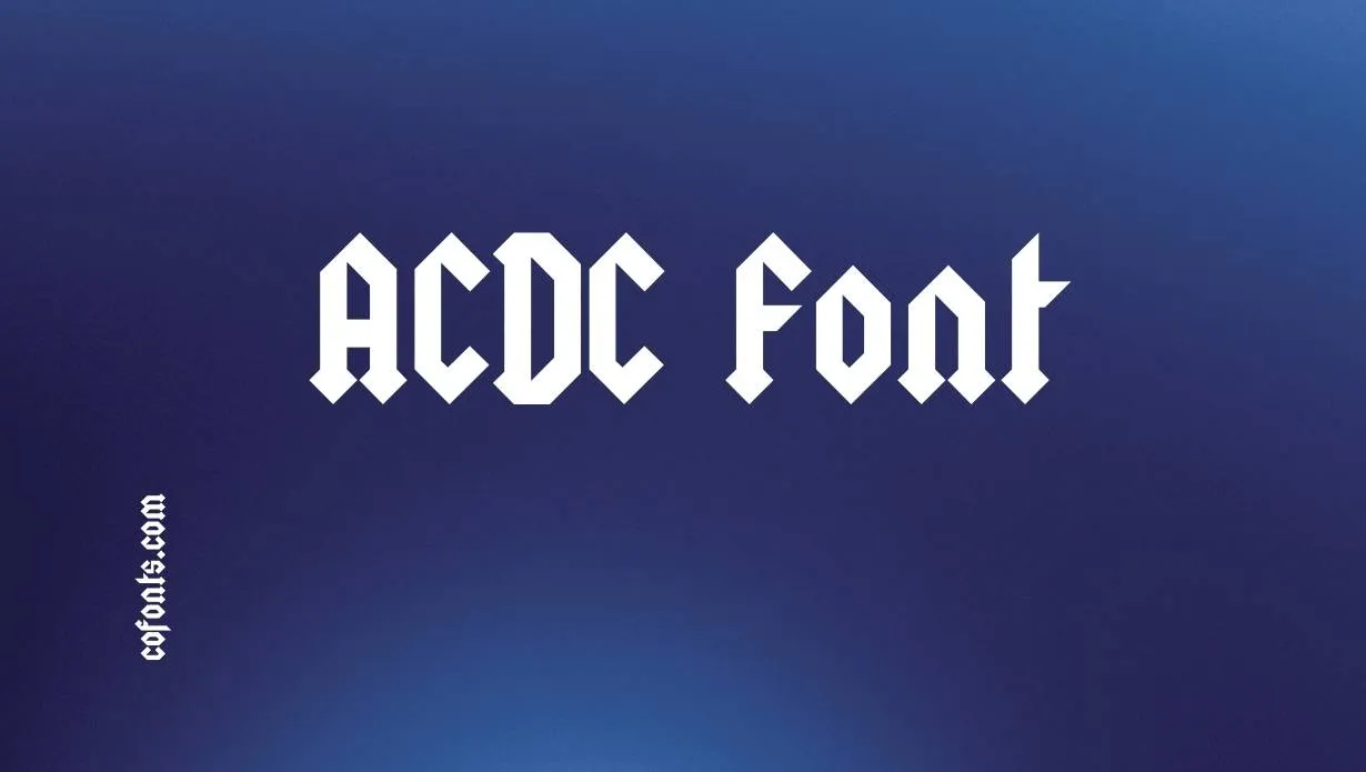 Preview of ACDC Font Free Download