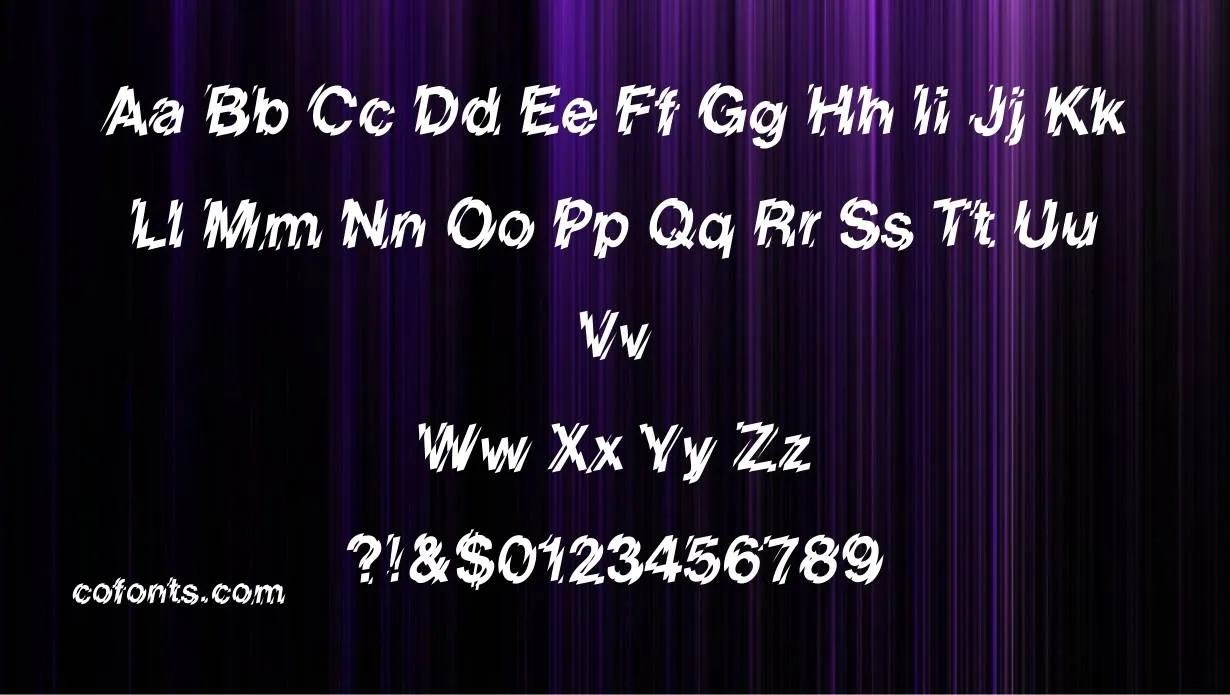 ACDC Powerage Font Free Download style variations