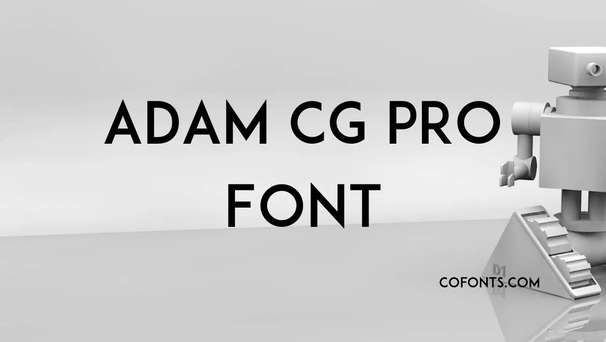 Preview of Adam CG Pro Font Free Download