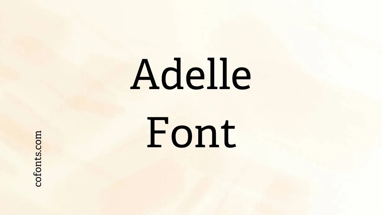 Preview of Adelle Font Free Download