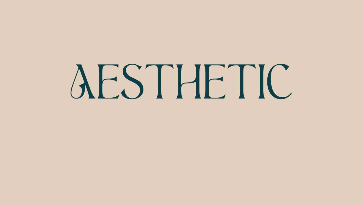 Preview of Aesthetic Font Free Download