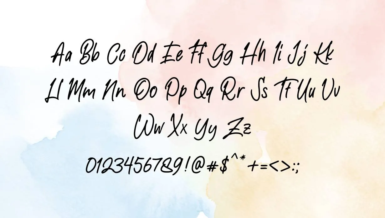 Aesthetic Notes Font Free Download style variations