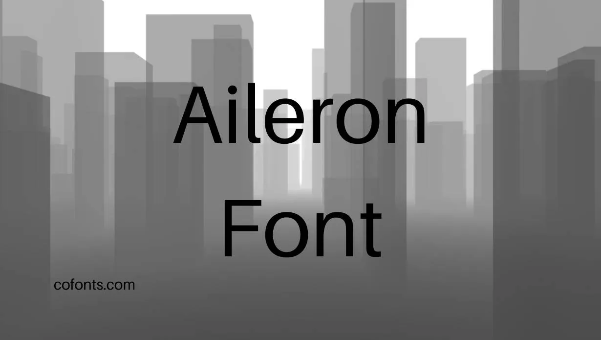 Preview of Aileron Font Free Download