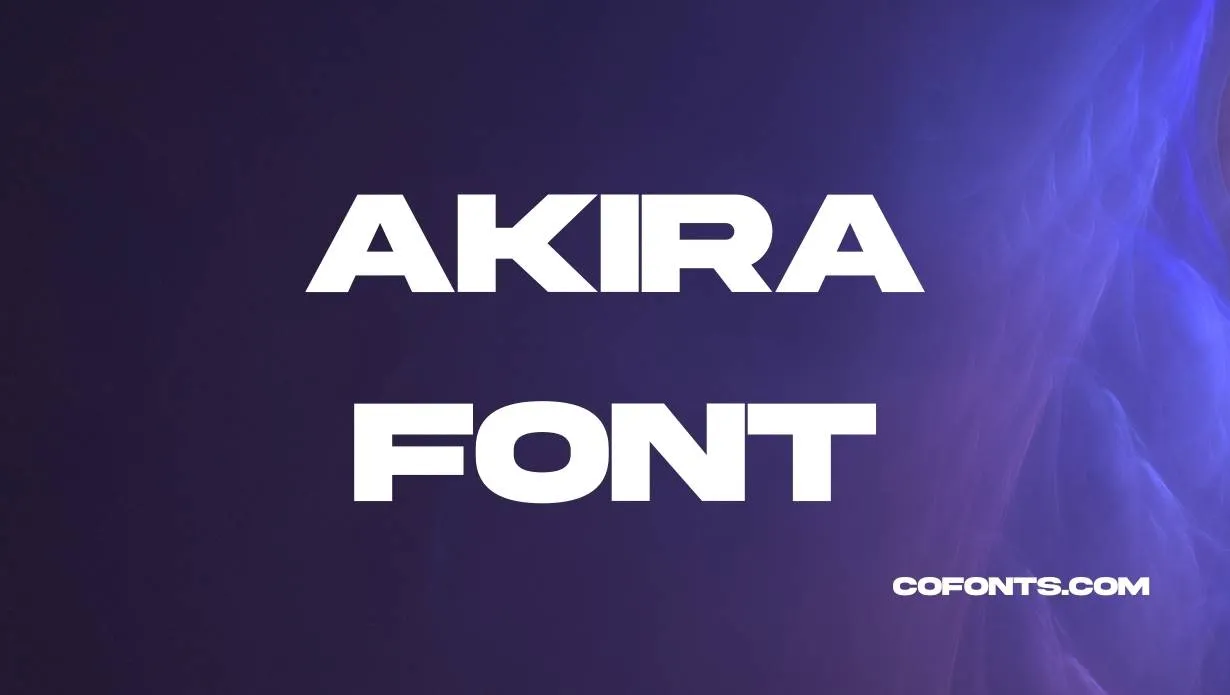 Preview of Akira Font Free Download
