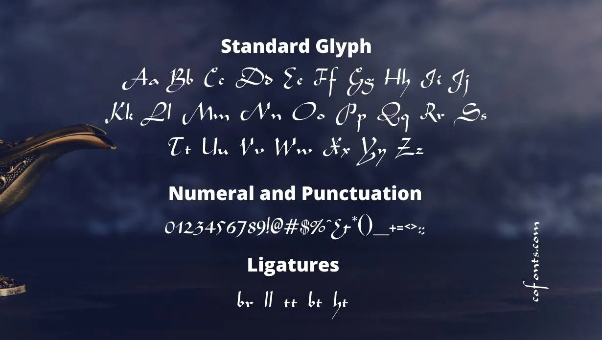 Aladdin Font Free Download style variations