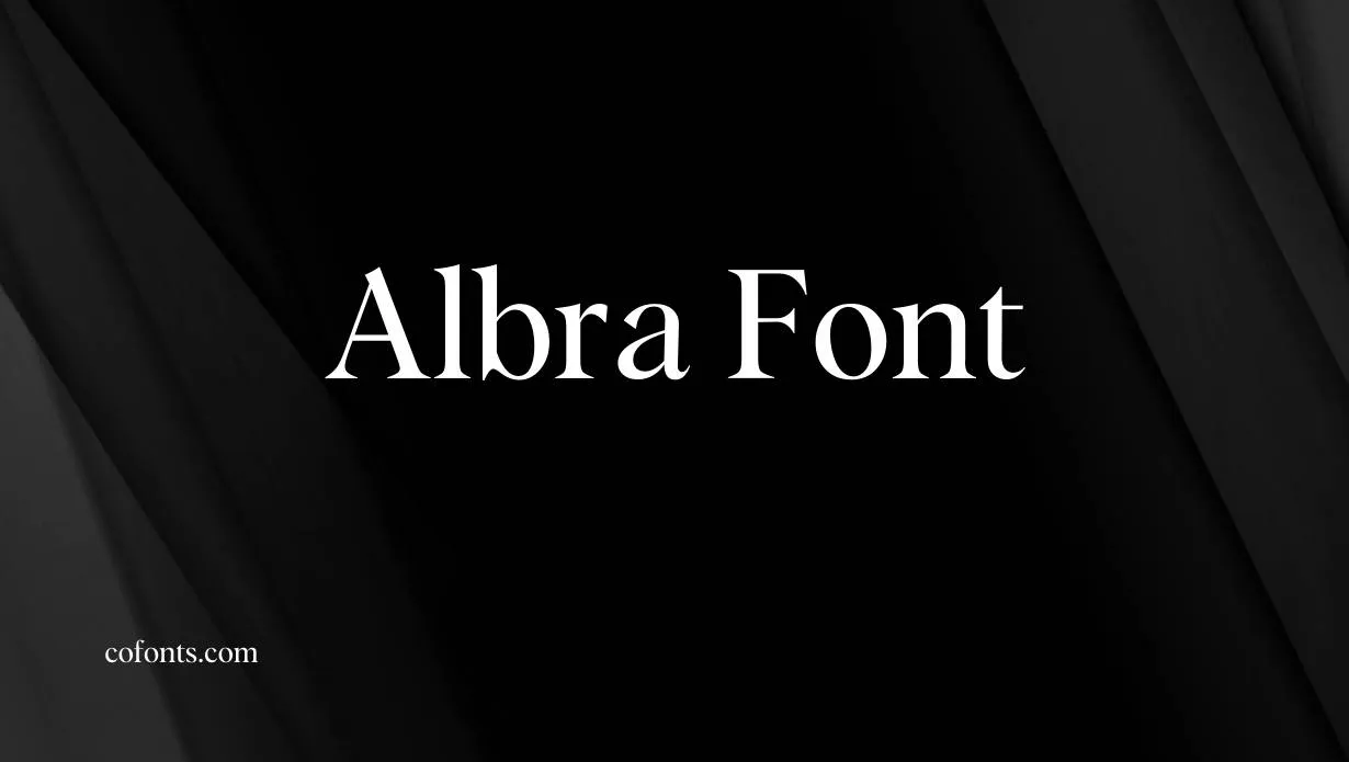 Preview of Albra Font Free Download
