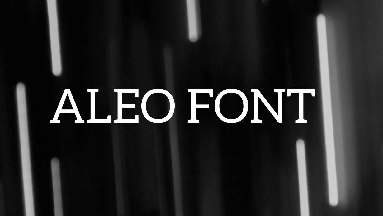 Preview of Aleo Font Free Download