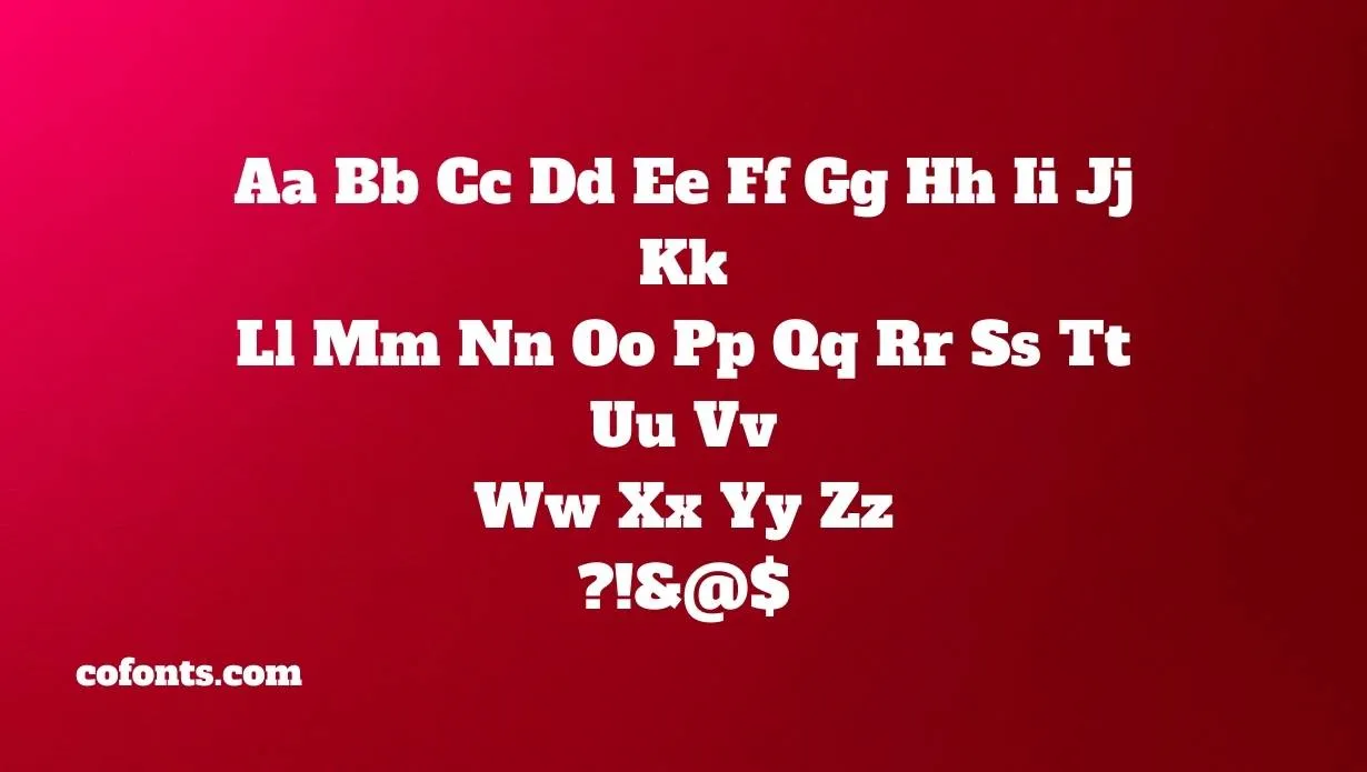 Alfa Slab One Font Free Download style variations