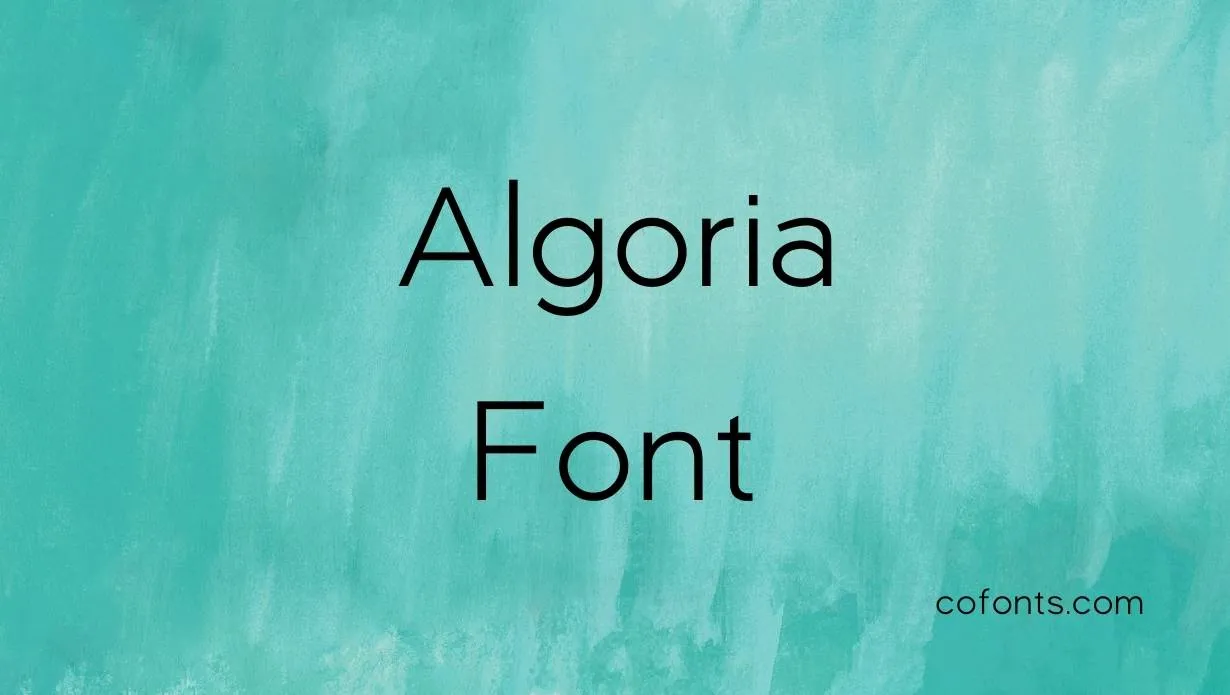 Preview of Algoria Font Free Download