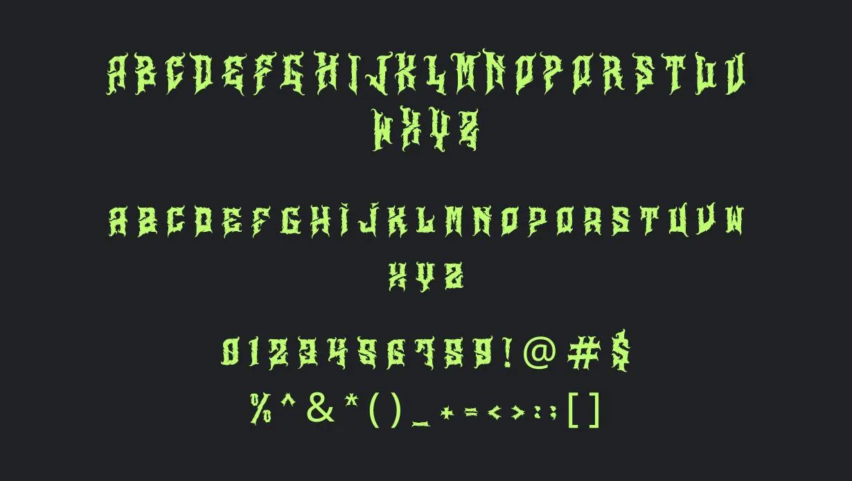 Aligator Font Free Download style variations