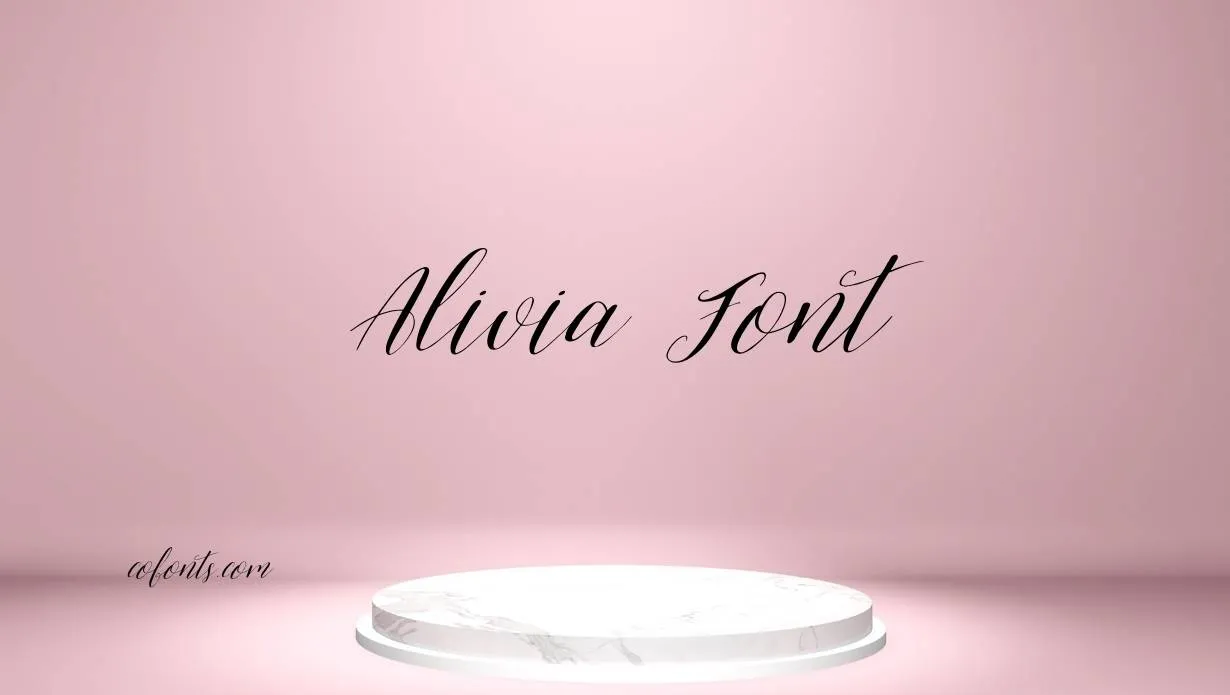 Preview of Alivia Font Free Download
