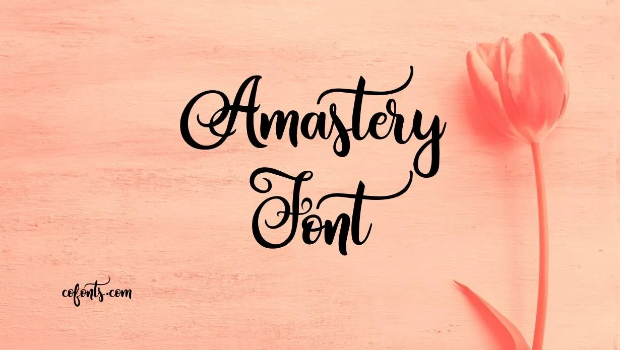 Preview of Amastery Font Free Download