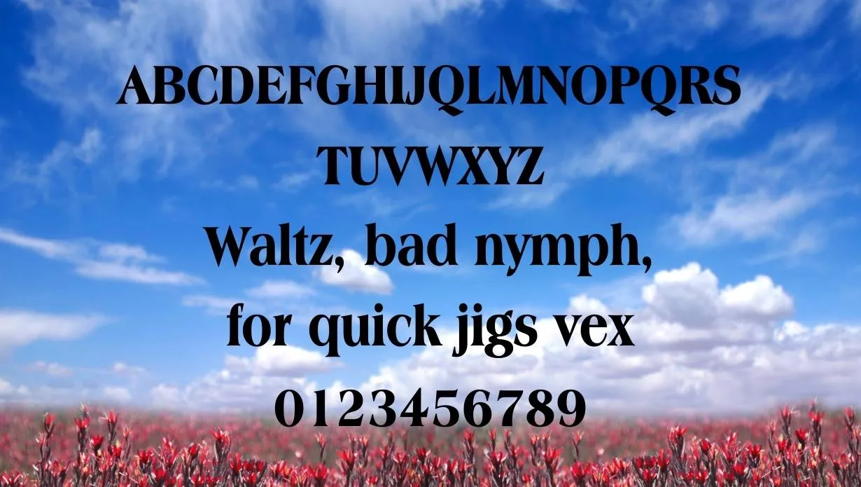 Americana Font Free Download style variations