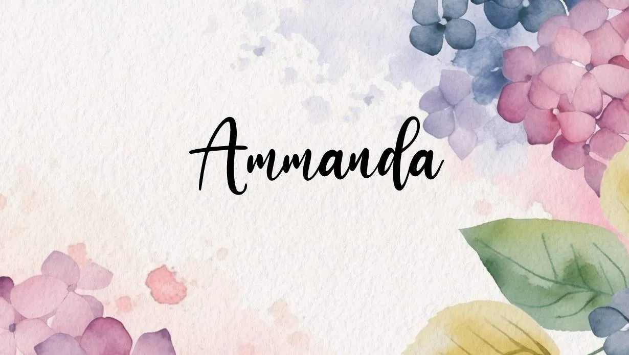 Preview of Ammanda Font Free Download