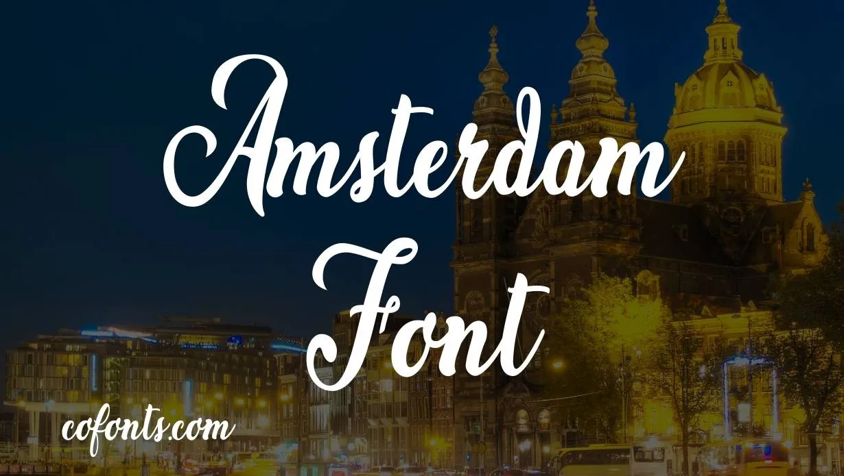 Preview of Amsterdam Font Free Download