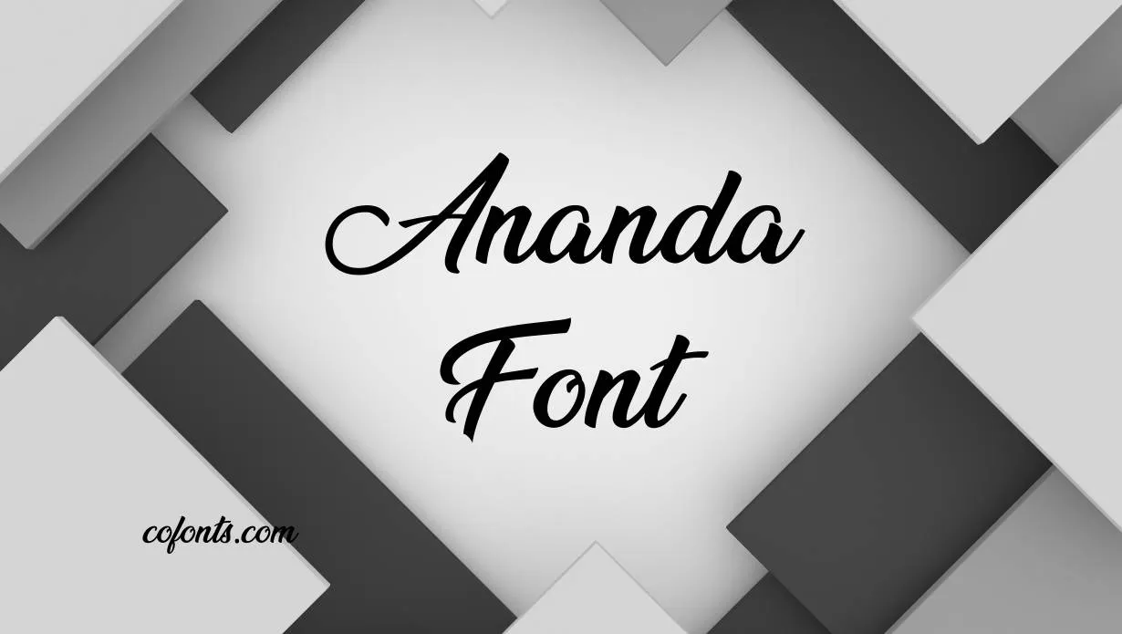 Preview of Ananda Font Free Download