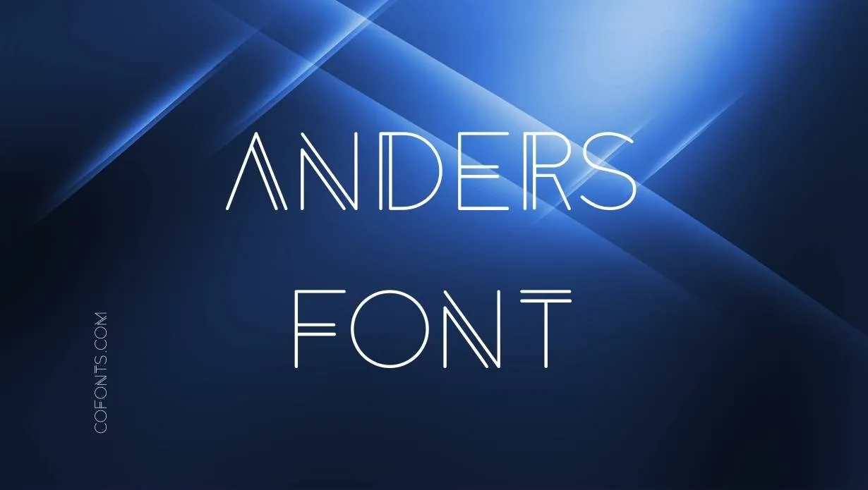 Preview of Anders Font Free Download