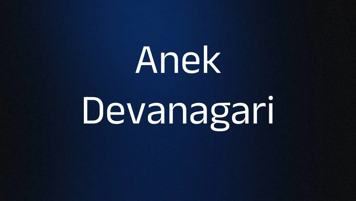 Preview of Anek Devanagari Font Free Download