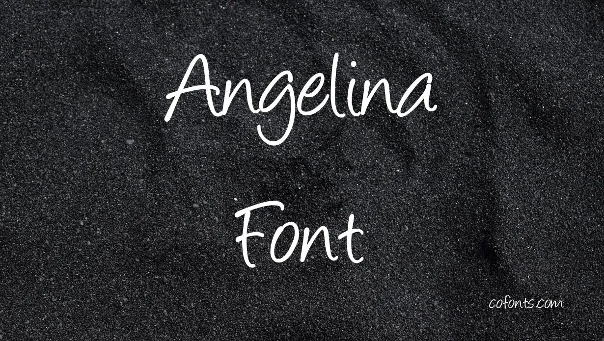 Preview of Angelina Font Free Download