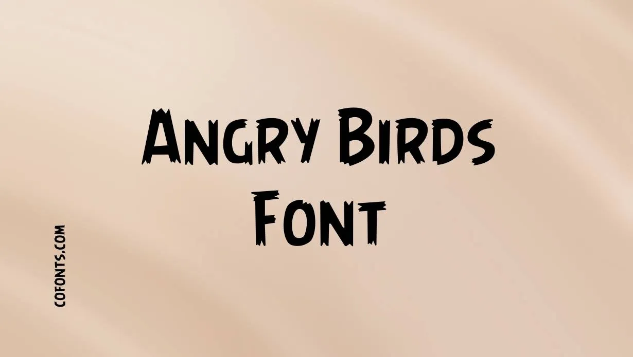 Preview of Angry Birds Font Free Download