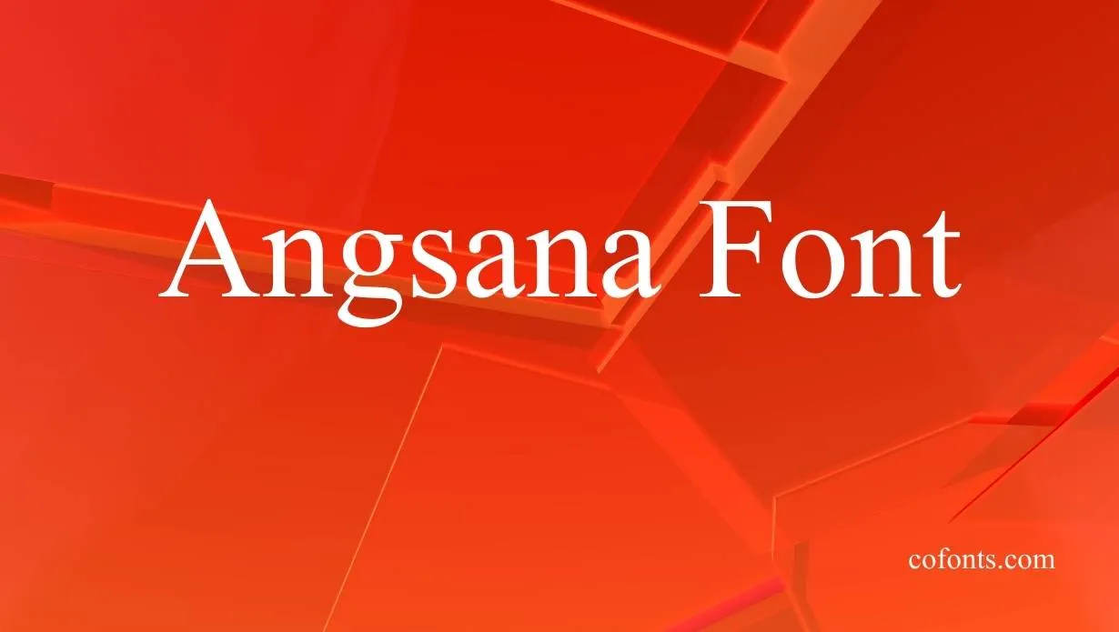 Preview of Angsana New Font Free Download
