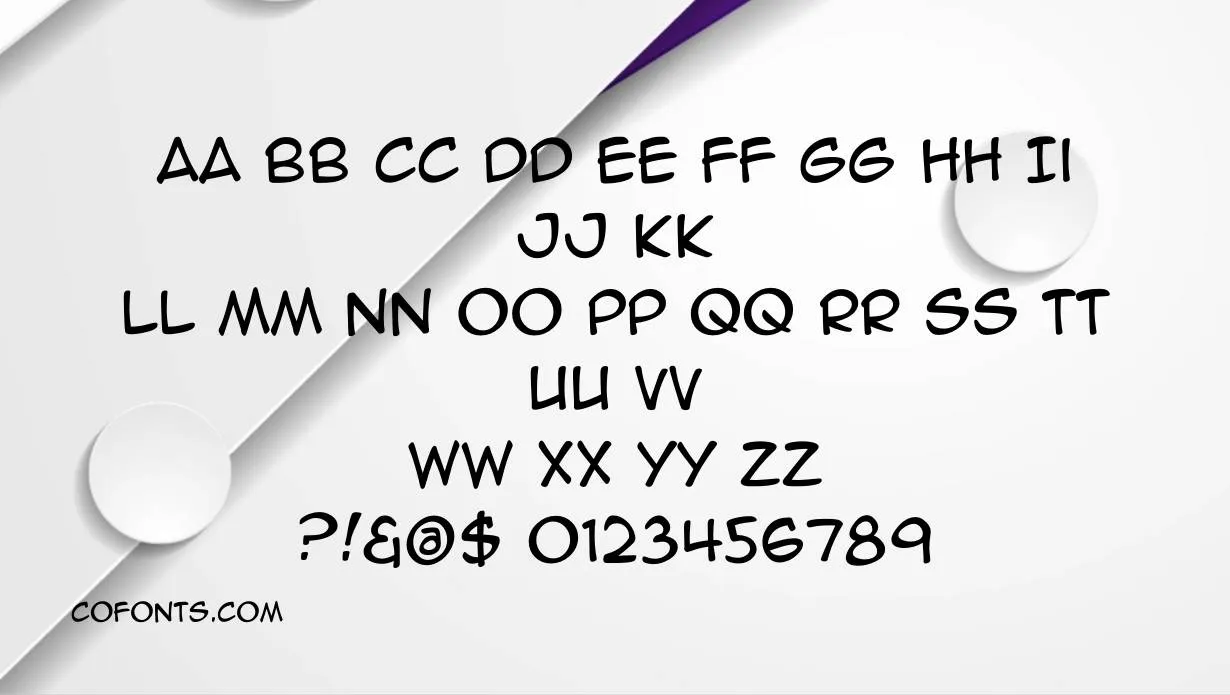 Anime Ace BB Font Free Download style variations