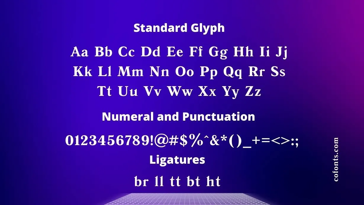 Antiqua Font Free Download style variations