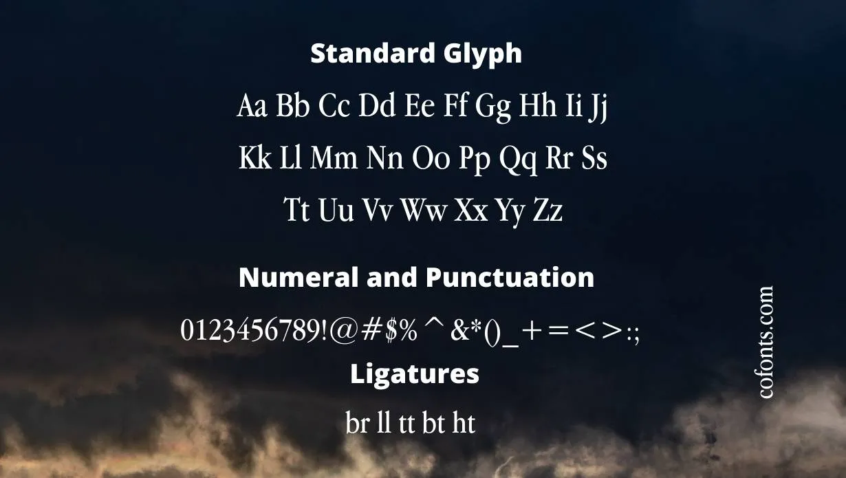 Apple Garamond Font Free Download style variations