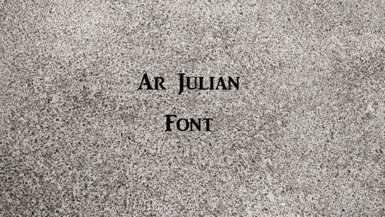 Preview of AR Julian Font Free Download