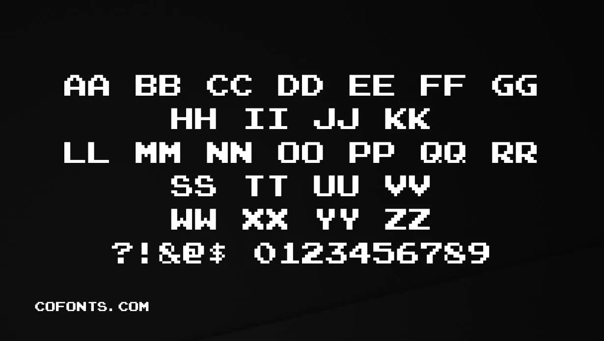 Arcade Font Free Download style variations