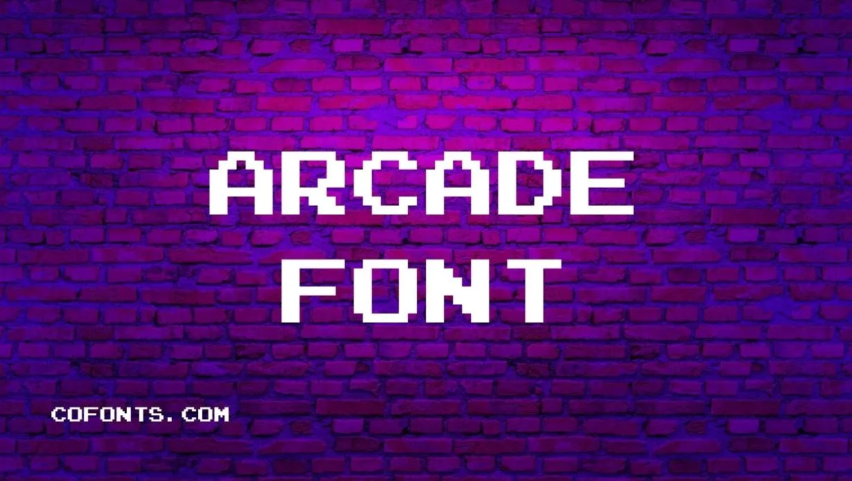 Preview of Arcade Font Free Download