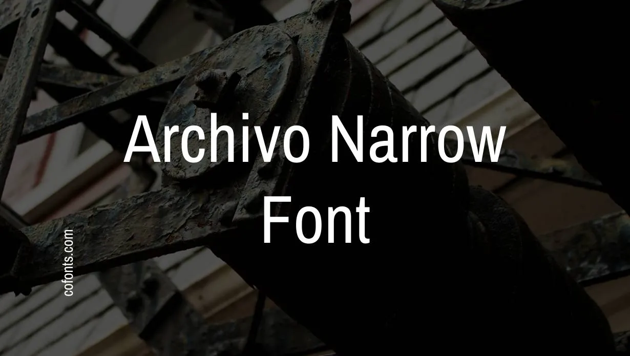 Preview of Archivo Narrow Font Free Download
