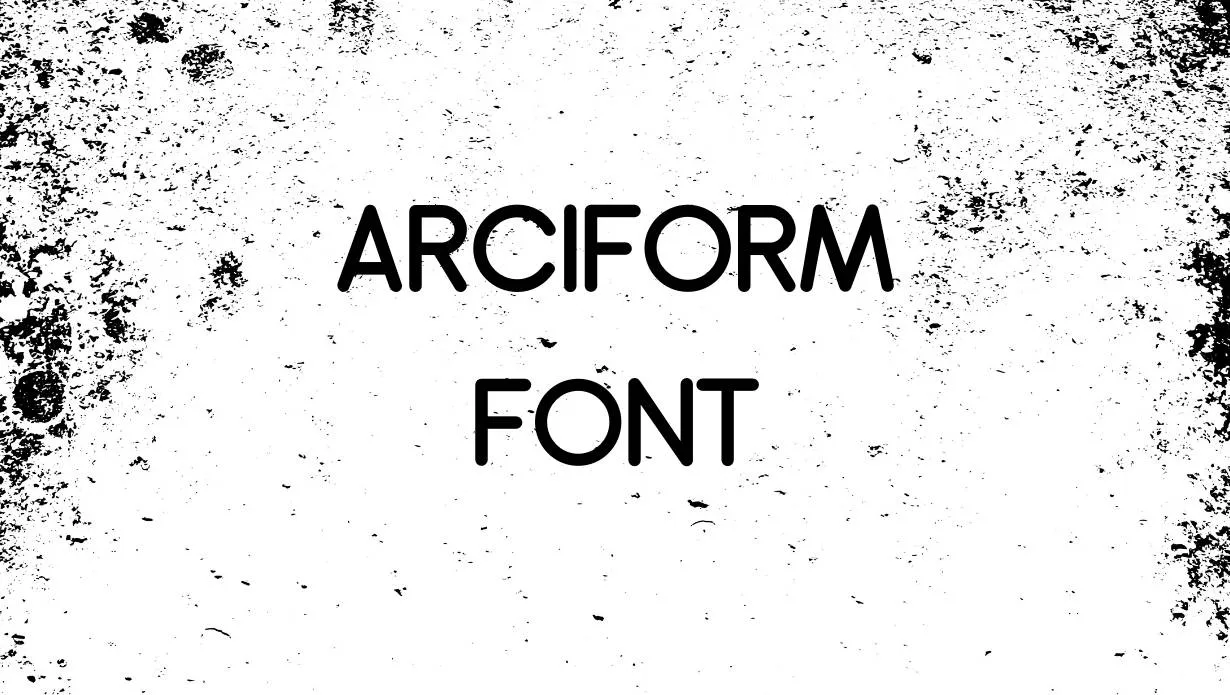 Preview of Arciform Font Free Download
