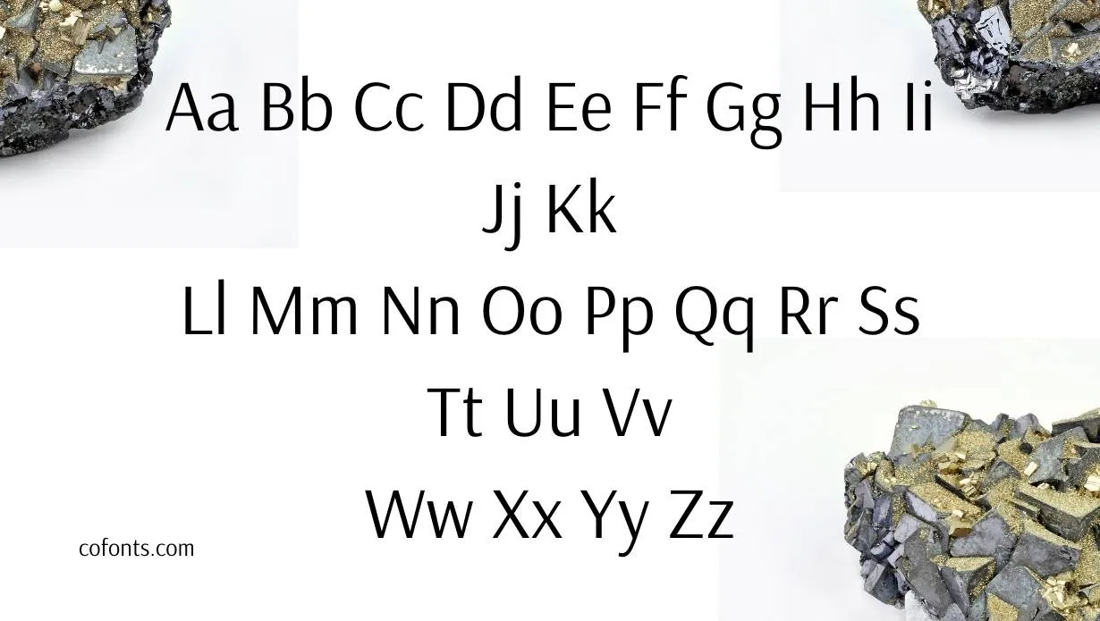 Arsenal Font Free Download style variations