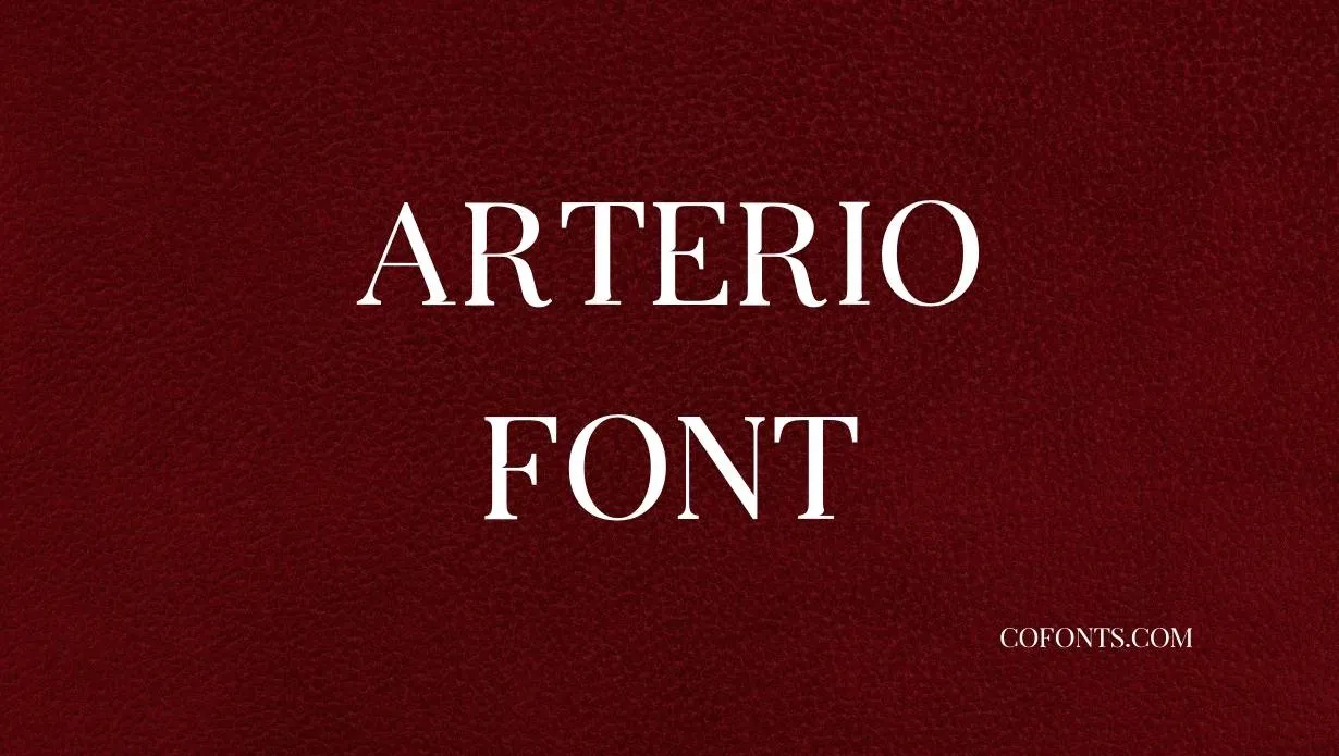 Preview of Arterio Font Free Download