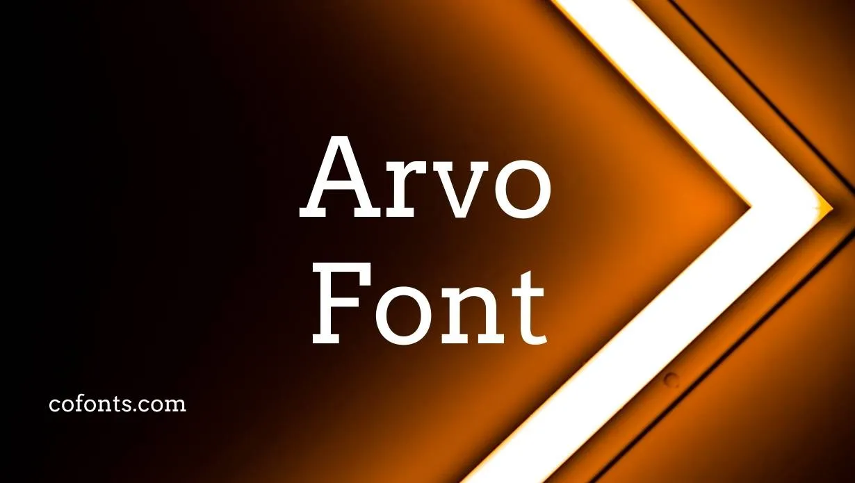 Preview of Arvo Font Free Download