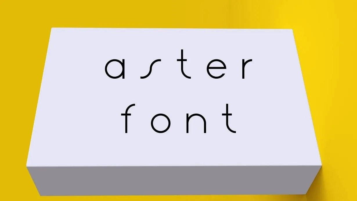 Preview of Aster Font Free Download