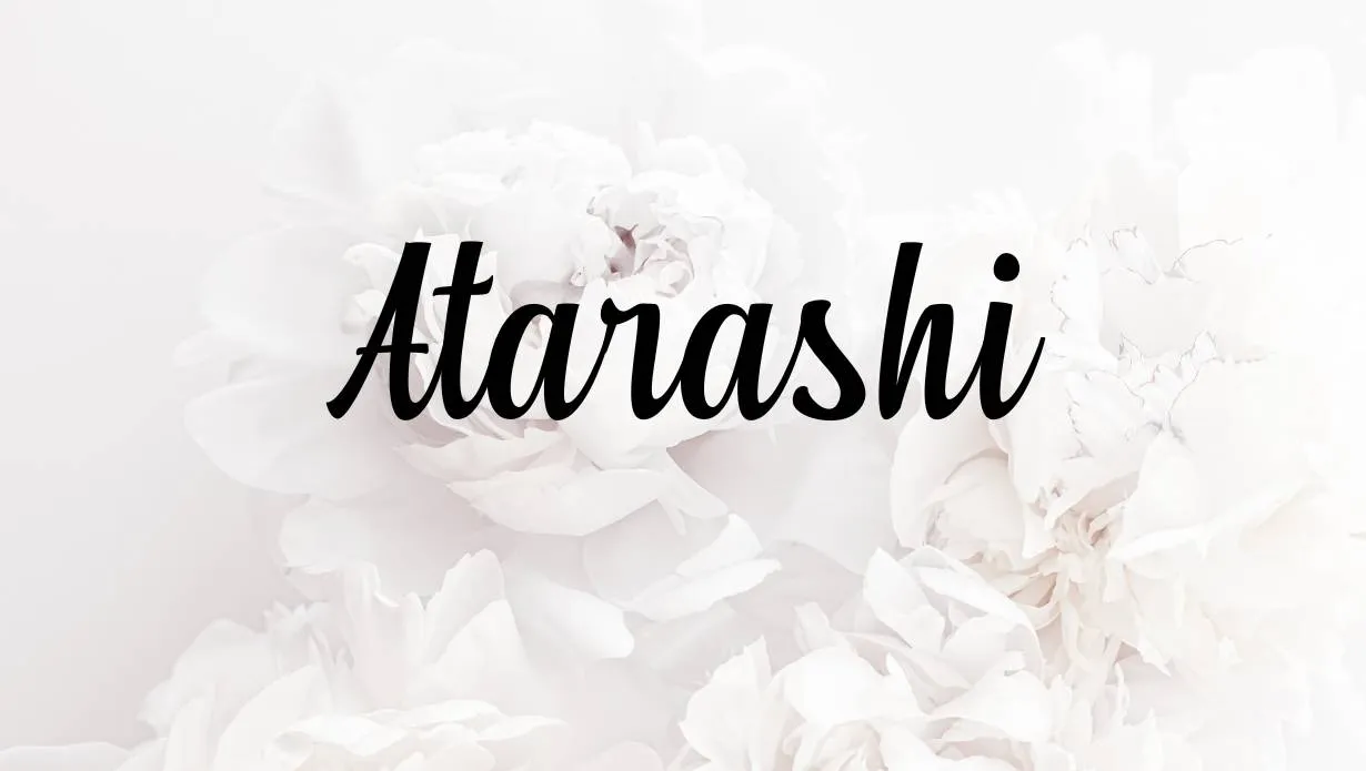 Preview of Atarashi Font Free Download