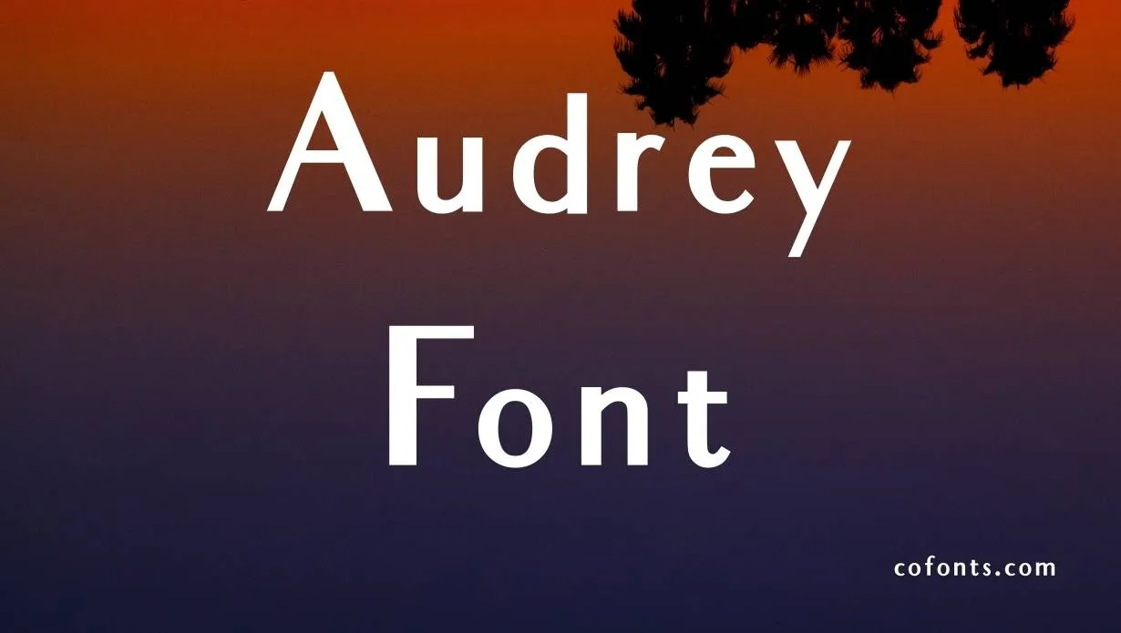 Preview of Audrey Font Free Download
