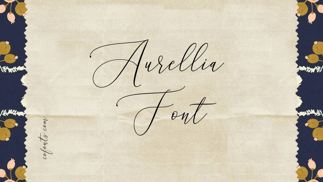 Preview of Aurellia Font Free Download