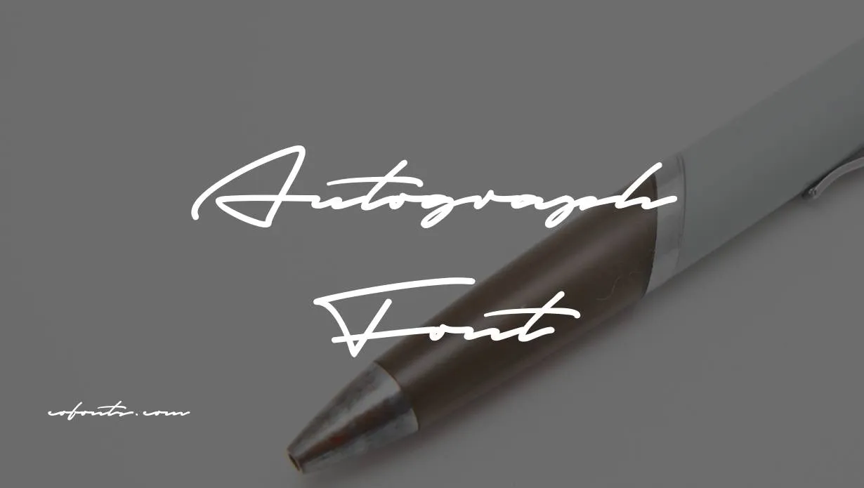 Preview of Autograph Font Free Download