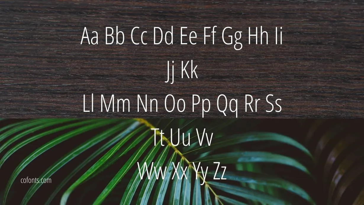 Avenir Next Condensed Font Free Download style variations