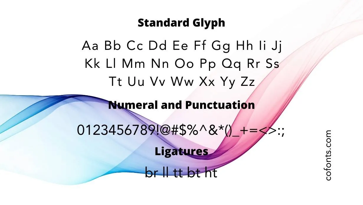 Avenue t Font Free Download style variations