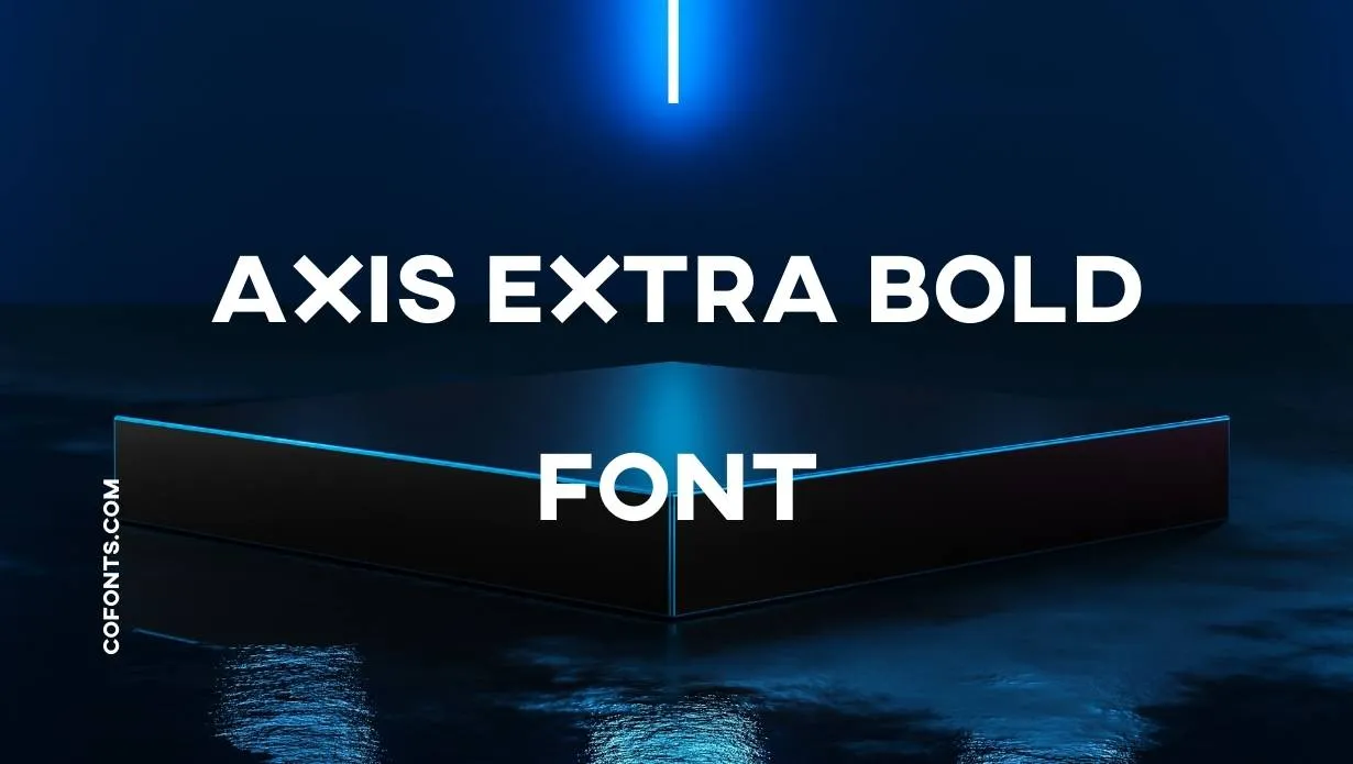Preview of Axis Extra Bold Font Free Download