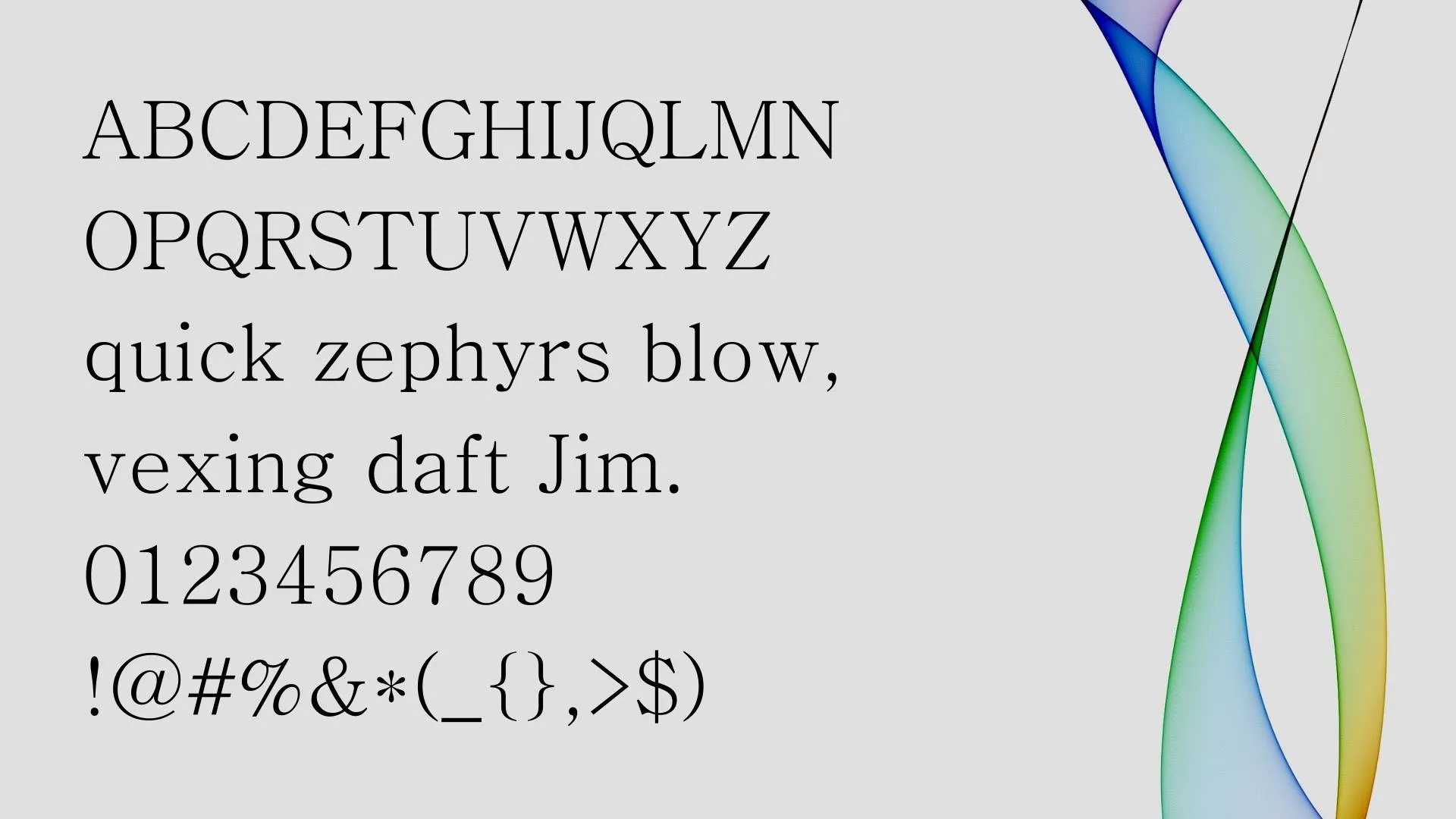 Batang Font style variations