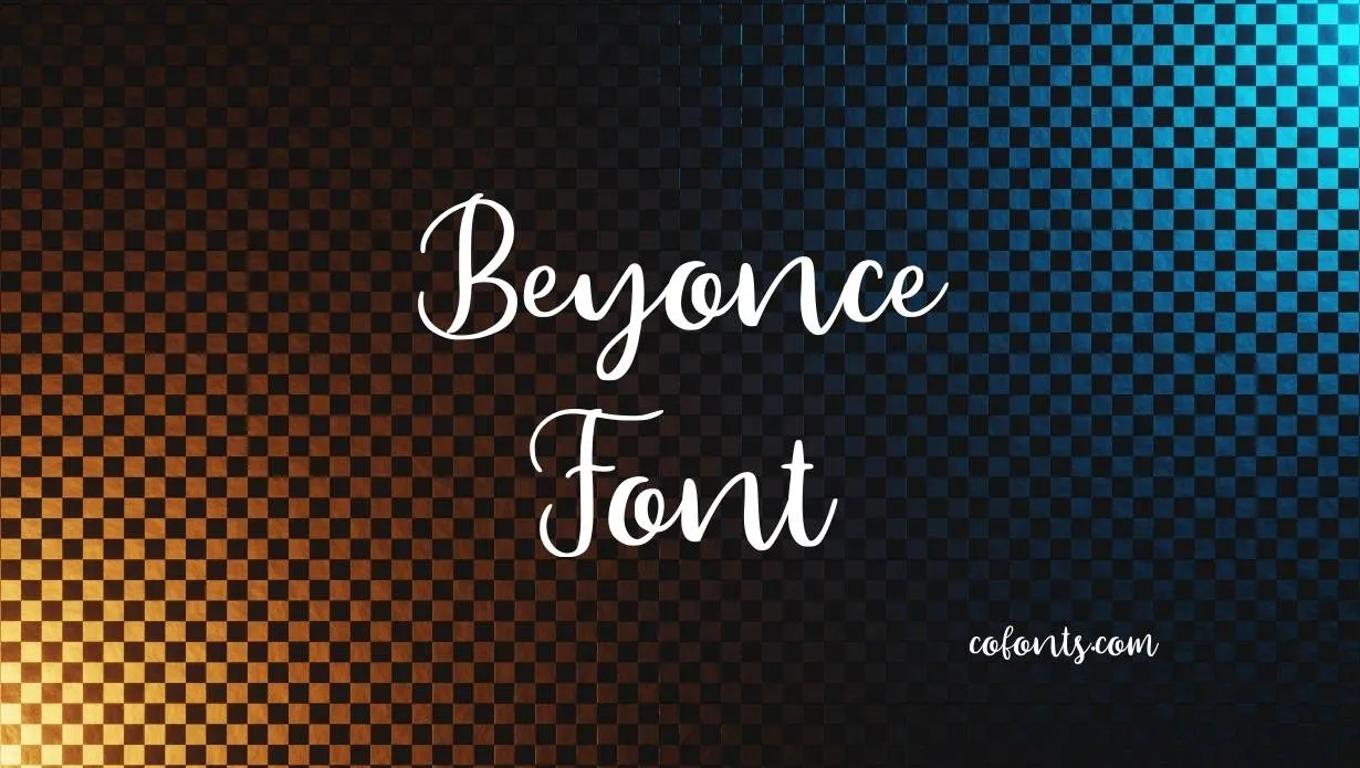 Preview of Beyonce Font Free Download